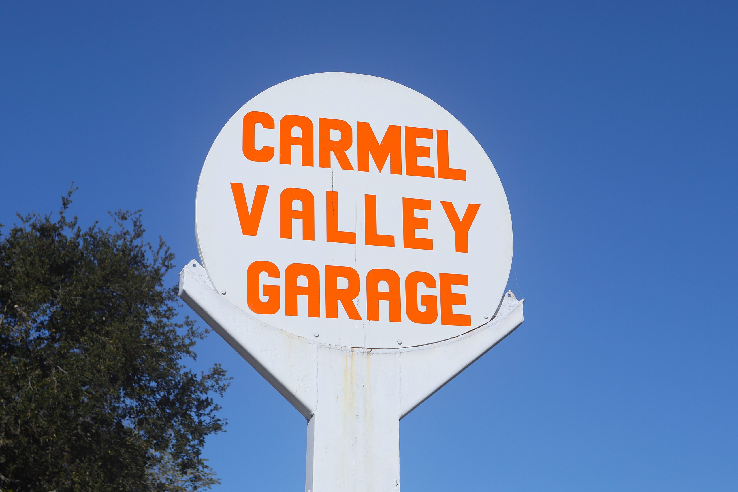 Carmel Valley Garage Sign